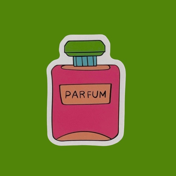 Other - Retro Pink Parfum Bottle Sticker 80s 90s Vinyl